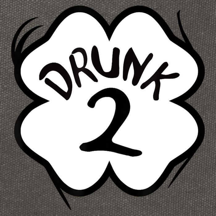 Drunk 2 St Pattys Day Green Tee Drinking Team Group Matching Cotton Canvas Backpack