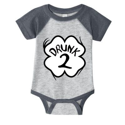 Drunk 2 St Pattys Day Green Tee Drinking Team Group Matching Infant Baby Jersey Bodysuit