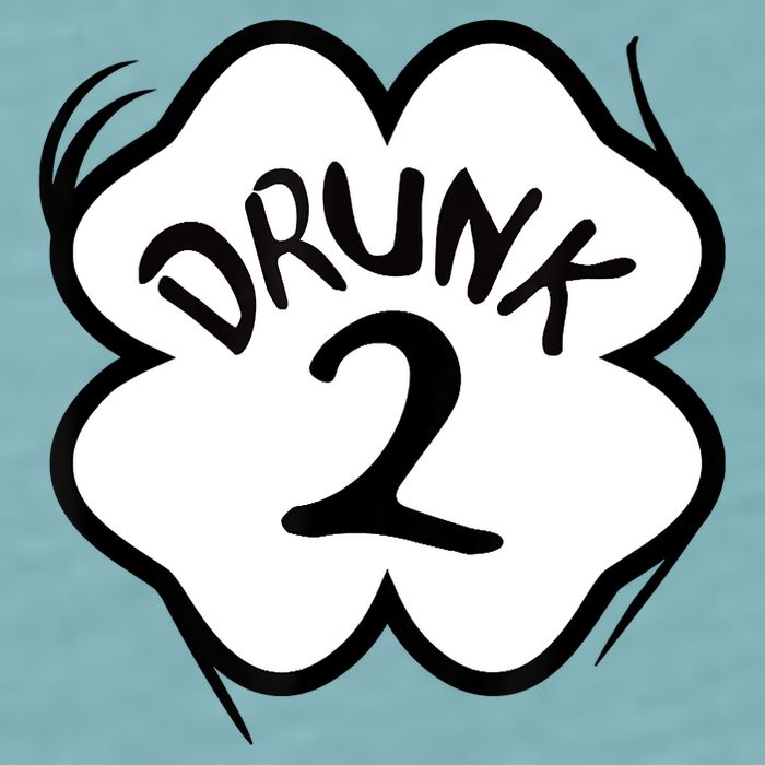 Drunk 2 St Pattys Day Green Tee Drinking Team Group Matching Sueded Cloud Jersey T-Shirt