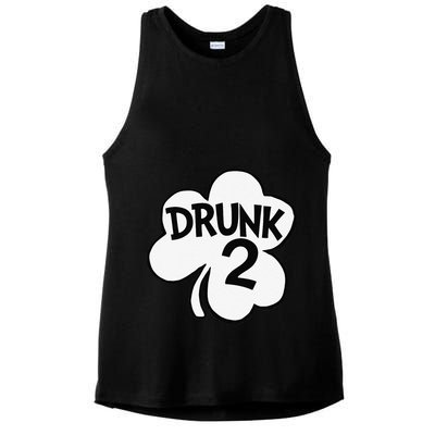 Drunk 2 Saint Patrick's Day Party Group Ladies PosiCharge Tri-Blend Wicking Tank