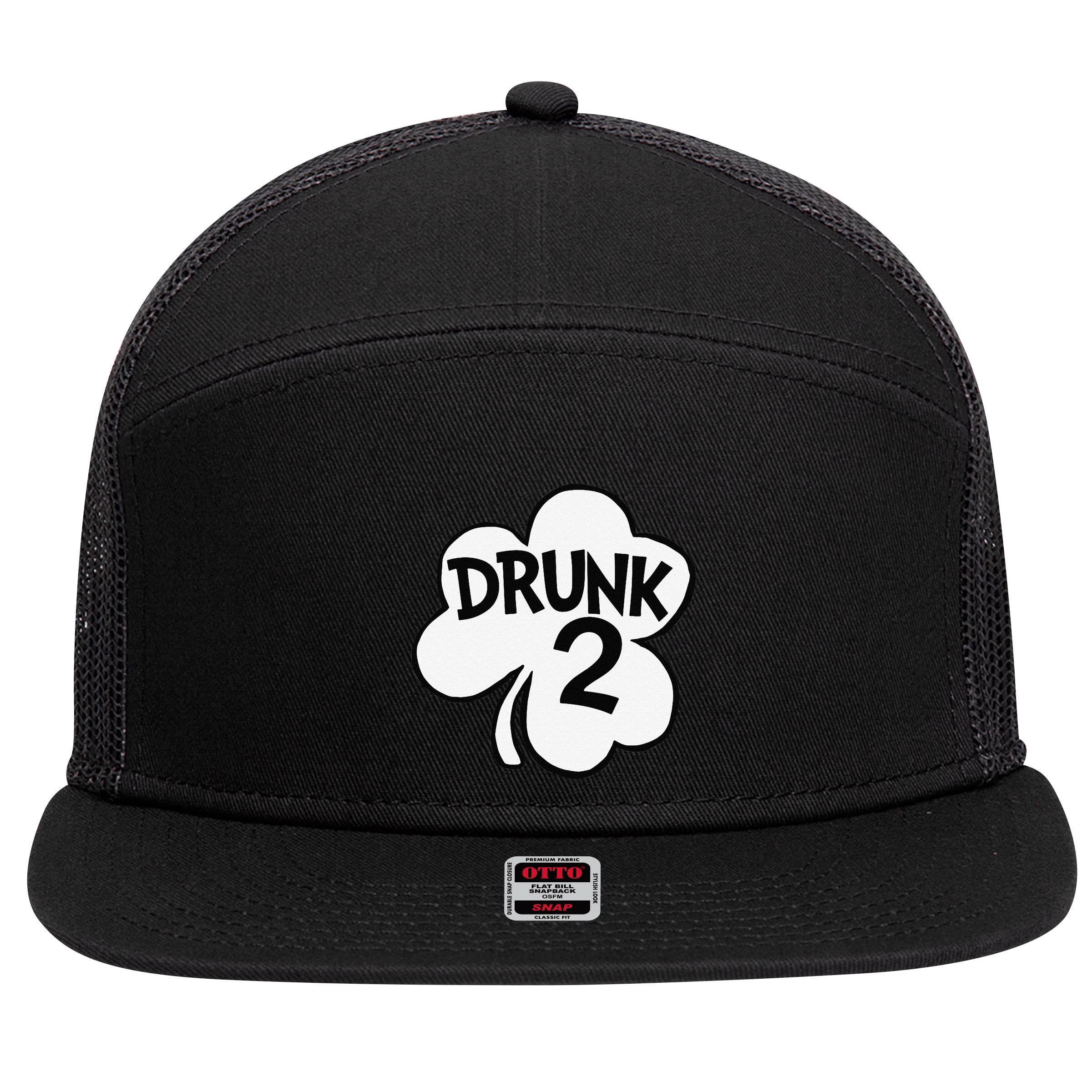 Drunk 2 Saint Patrick's Day Party Group 7 Panel Mesh Trucker Snapback Hat