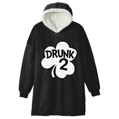 Drunk 2 Saint Patrick's Day Party Group Hooded Wearable Blanket
