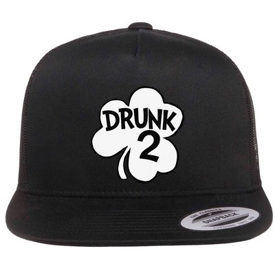 Drunk 2 Saint Patrick's Day Party Group Flat Bill Trucker Hat