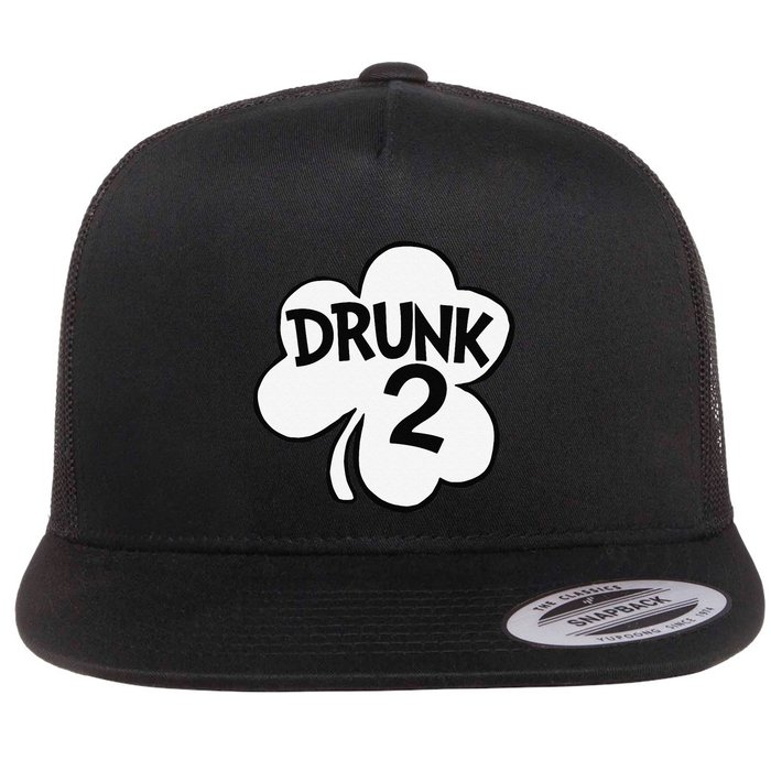 Drunk 2 Saint Patrick's Day Party Group Flat Bill Trucker Hat