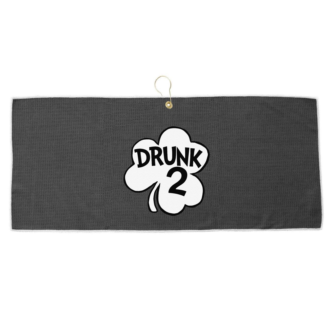Drunk 2 Saint Patrick's Day Party Group Large Microfiber Waffle Golf Towel