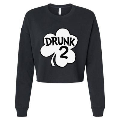 Drunk 2 Saint Patrick's Day Party Group Cropped Pullover Crew