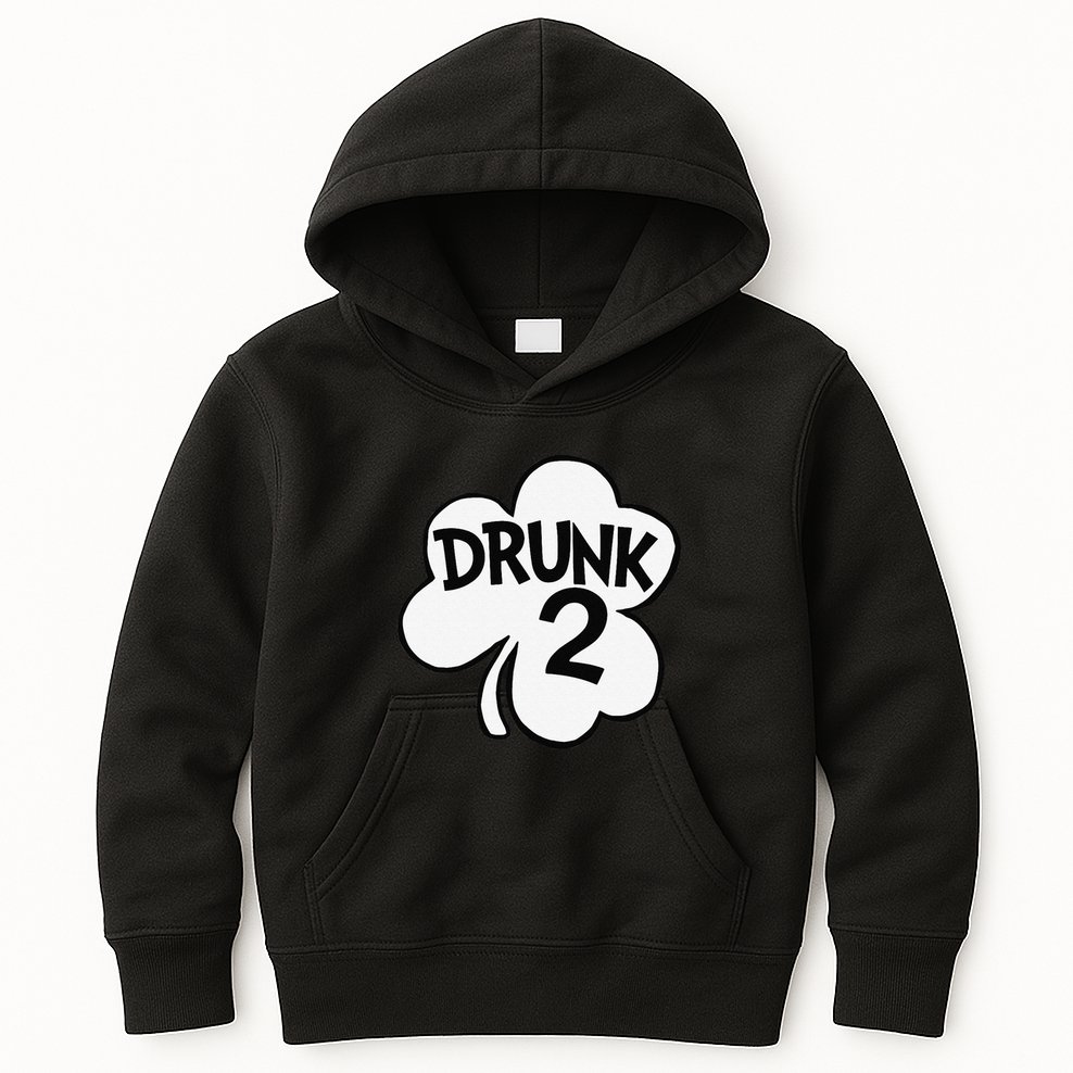 Drunk 2 Saint Patrick's Day Party Group Kids Hoodie