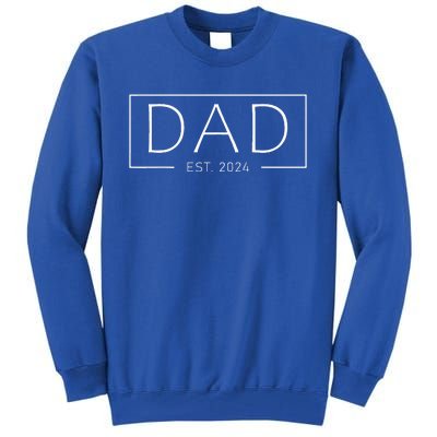 Dad 2024 Soon To Be Dad Pregnancy Announcement Fathers Day Tall Sweatshirt