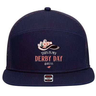 Derby 2024 This Is My Derby Dress 7 Panel Mesh Trucker Snapback Hat