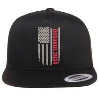 Desantis 2024 USA Flag Ron Desantis 2024 Election Desantis President 2024 Flat Bill Trucker Hat