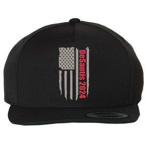 Desantis 2024 USA Flag Ron Desantis 2024 Election Desantis President 2024 Wool Snapback Cap