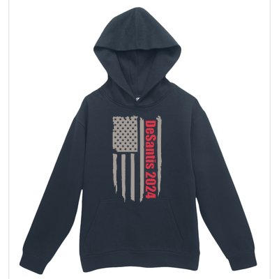 Desantis 2024 USA Flag Ron Desantis 2024 Election Desantis President 2024 Urban Pullover Hoodie