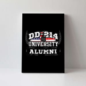 DD 214 University Alumni Military Vet Retired Veteran Flag Canvas