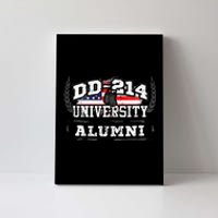 DD 214 University Alumni Military Vet Retired Veteran Flag Canvas