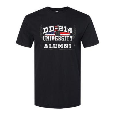 DD 214 University Alumni Military Vet Retired Veteran Flag Softstyle CVC T-Shirt