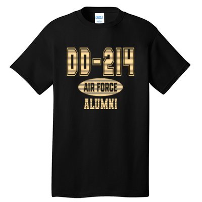 DD 214 US Air Force Alumni USAF Retired Veterans Tall T-Shirt