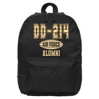 DD 214 US Air Force Alumni USAF Retired Veterans 16 in Basic Backpack