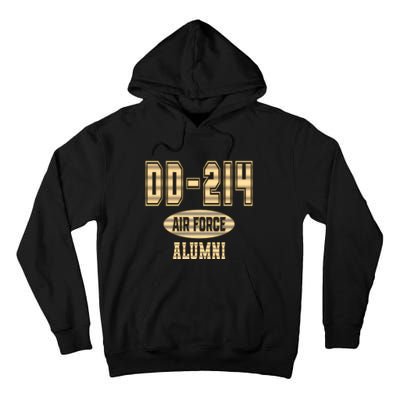 DD 214 US Air Force Alumni USAF Retired Veterans Tall Hoodie