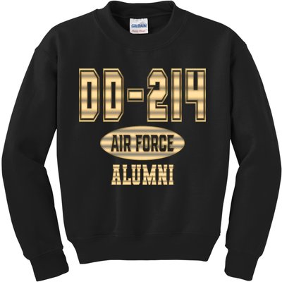 DD 214 US Air Force Alumni USAF Retired Veterans Kids Sweatshirt