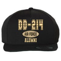 DD 214 US Air Force Alumni USAF Retired Veterans Wool Snapback Cap