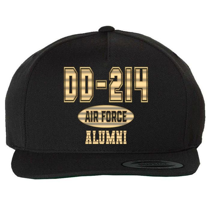 DD 214 US Air Force Alumni USAF Retired Veterans Wool Snapback Cap