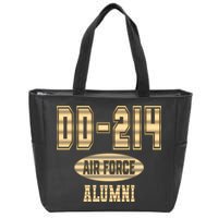 DD 214 US Air Force Alumni USAF Retired Veterans Zip Tote Bag