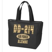 DD 214 US Air Force Alumni USAF Retired Veterans Zip Tote Bag