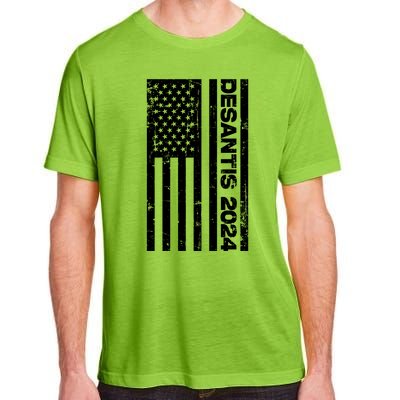 Desantis 2024 USA Flag Ron Desantis 2024 Election Desantis President 2024 Adult ChromaSoft Performance T-Shirt