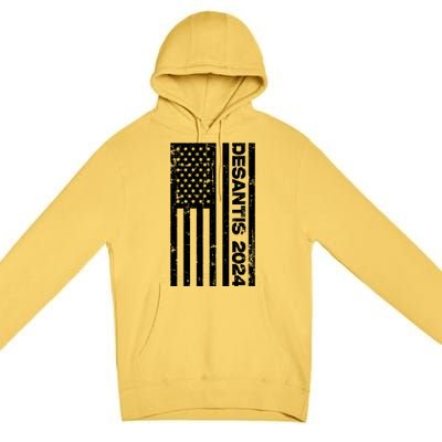 Desantis 2024 USA Flag Ron Desantis 2024 Election Desantis President 2024 Premium Pullover Hoodie