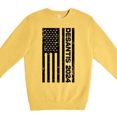 Desantis 2024 USA Flag Ron Desantis 2024 Election Desantis President 2024 Premium Crewneck Sweatshirt