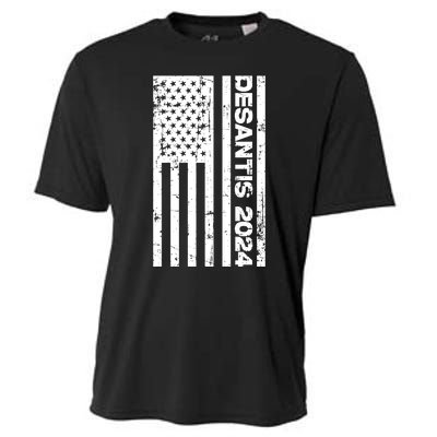 Desantis 2024 USA Flag Ron Desantis 2024 Election Desantis President 2024 Cooling Performance Crew T-Shirt