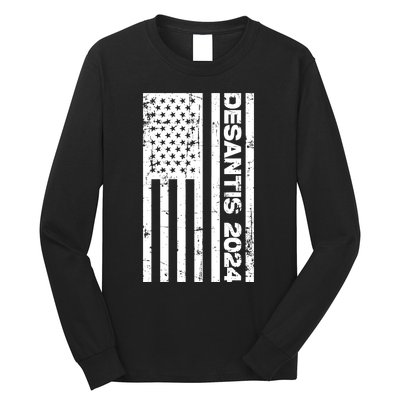 Desantis 2024 USA Flag Ron Desantis 2024 Election Desantis President 2024 Long Sleeve Shirt