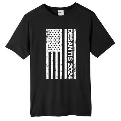 Desantis 2024 USA Flag Ron Desantis 2024 Election Desantis President 2024 Tall Fusion ChromaSoft Performance T-Shirt