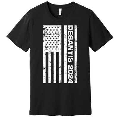 Desantis 2024 USA Flag Ron Desantis 2024 Election Desantis President 2024 Premium T-Shirt