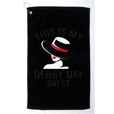 Derby 2024 Women This Is My Derby Dress Platinum Collection Golf Towel