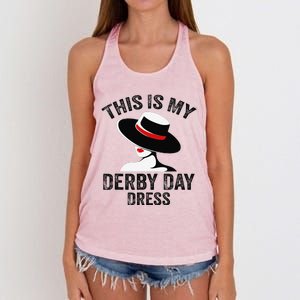 Derby 2024 Women This Is My Derby Dress Women's Knotted Racerback Tank