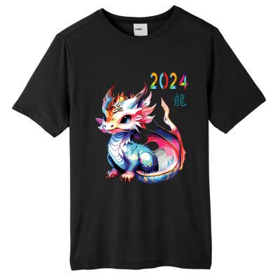 Dragon 2024 Year Of The Dragon Happy Lunar New Year 2024 Tall Fusion ChromaSoft Performance T-Shirt