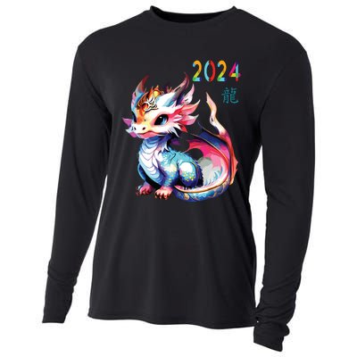 Dragon 2024 Year Of The Dragon Happy Lunar New Year 2024 Cooling Performance Long Sleeve Crew