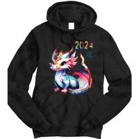 Dragon 2024 Year Of The Dragon Happy Lunar New Year 2024 Tie Dye Hoodie