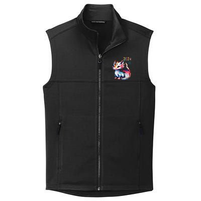 Dragon 2024 Year Of The Dragon Happy Lunar New Year 2024 Collective Smooth Fleece Vest