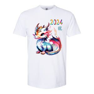 Dragon 2024 Year Of The Dragon Happy Lunar New Year 2024 Softstyle CVC T-Shirt