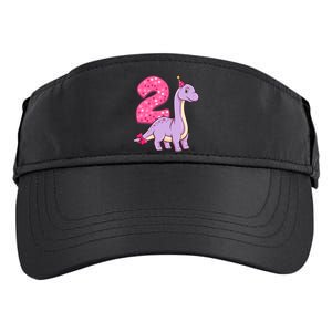 Dinosaur 2 Year Old 2nd Birthday Party Girl Adult Drive Performance Visor