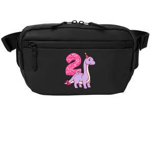 Dinosaur 2 Year Old 2nd Birthday Party Girl Crossbody Pack