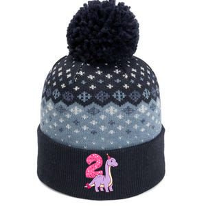 Dinosaur 2 Year Old 2nd Birthday Party Girl The Baniff Cuffed Pom Beanie