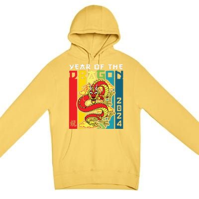 Dragon 2024 Year Of The Dragon Happy Lunar New Year 2024 Premium Pullover Hoodie