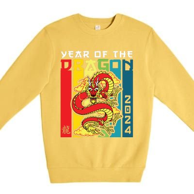 Dragon 2024 Year Of The Dragon Happy Lunar New Year 2024 Premium Crewneck Sweatshirt