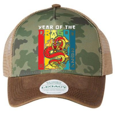 Dragon 2024 Year Of The Dragon Happy Lunar New Year 2024 Legacy Tie Dye Trucker Hat