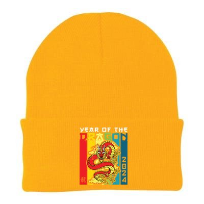 Dragon 2024 Year Of The Dragon Happy Lunar New Year 2024 Knit Cap Winter Beanie