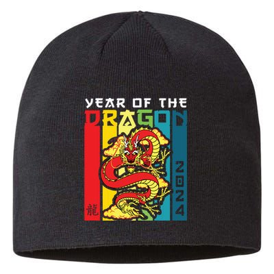 Dragon 2024 Year Of The Dragon Happy Lunar New Year 2024 Sustainable Beanie