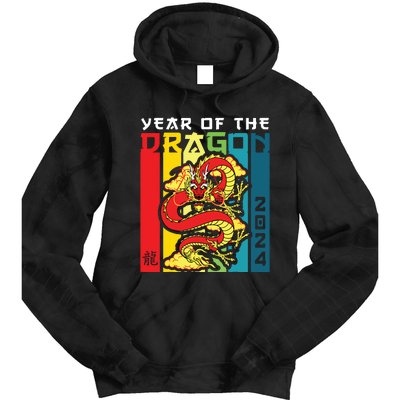 Dragon 2024 Year Of The Dragon Happy Lunar New Year 2024 Tie Dye Hoodie